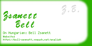 zsanett bell business card